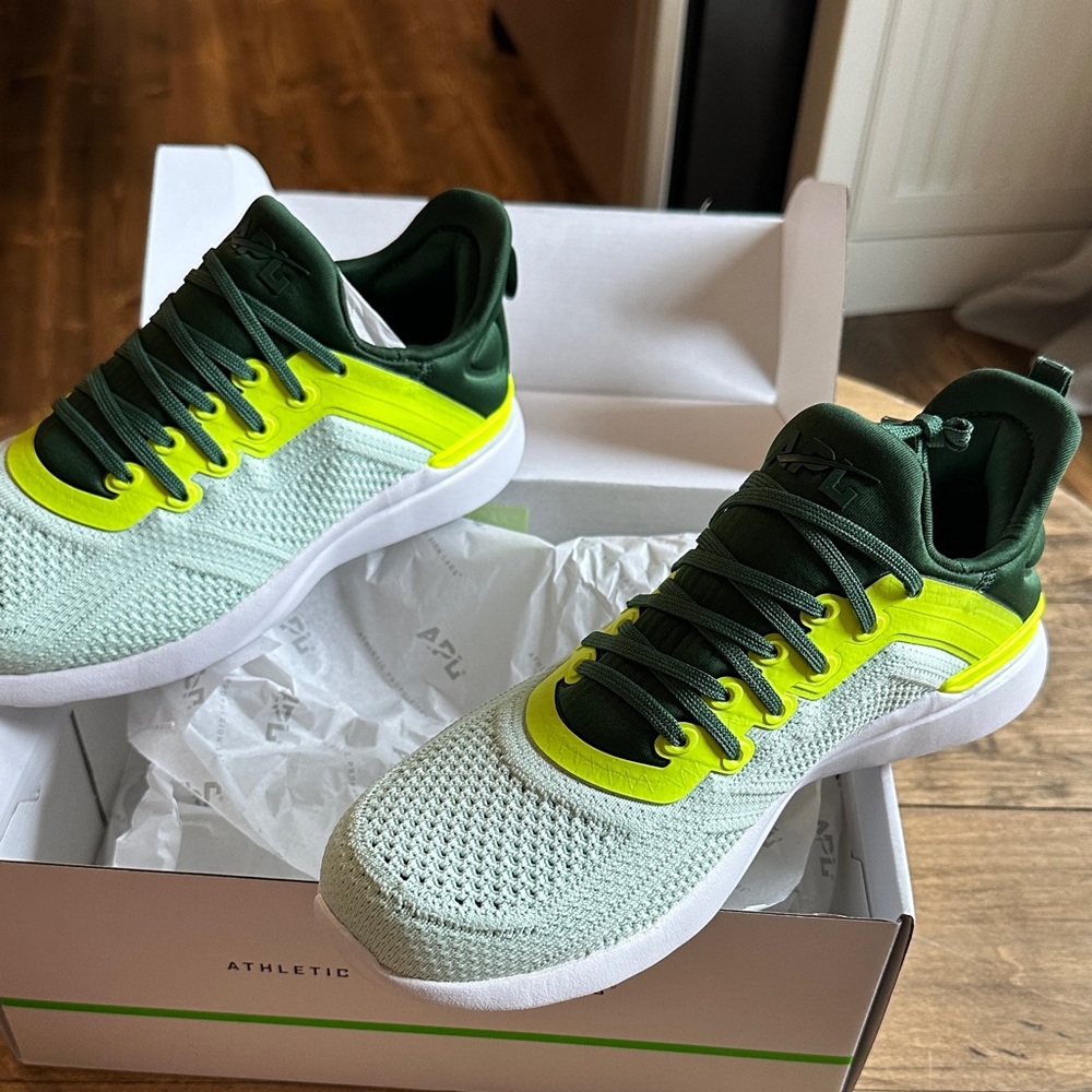 APL Green and Neon Yellow Sneakers techloom